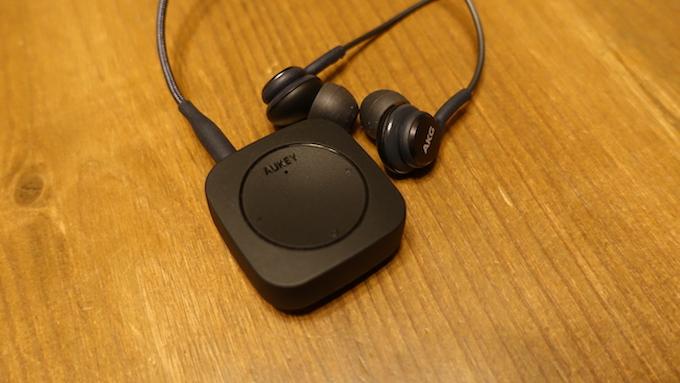 AUKEY Bluetoothレシーバー BR-C13」は有線イヤホンが無線になるだけ