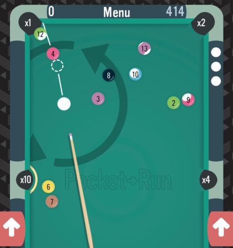 エンタメとゲーム性が増したiOSのビリヤードゲーム『Pocket-Run Pool