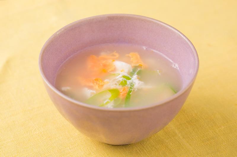 ネギと生姜の卵スープ