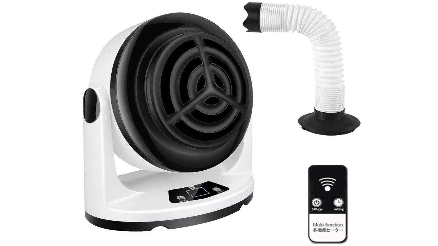 通年使える小型セラミックヒーター。部屋干し、靴、布団乾燥など1つで4