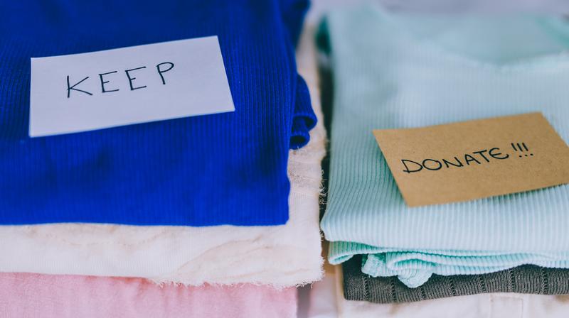 洋服の仕分け