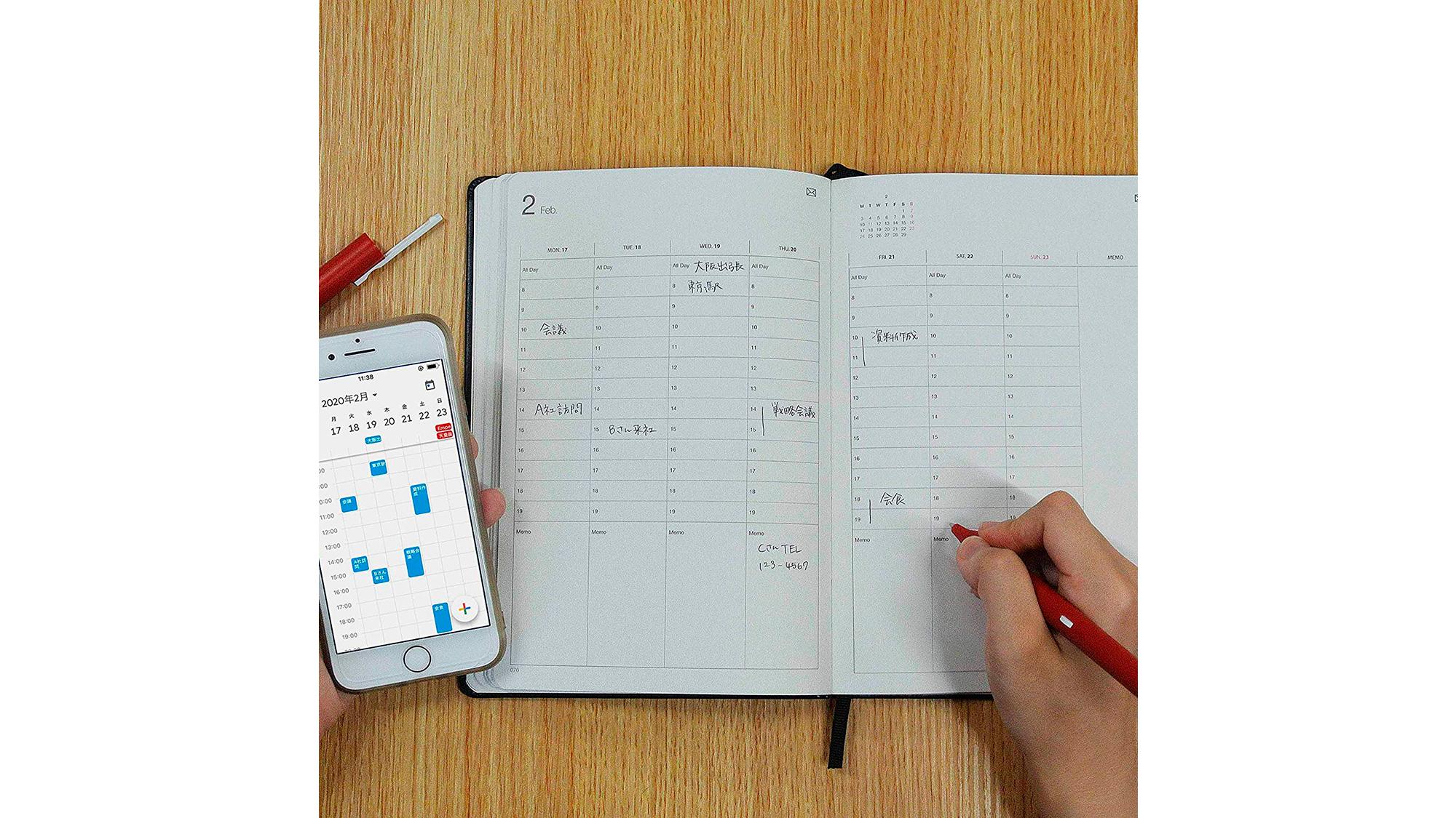 手書きの予定をGoogleカレンダーに即反映。スマートな手帳とペン