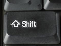 キーボードショートカットにShiftキーを足すとアクションが逆になるよ！