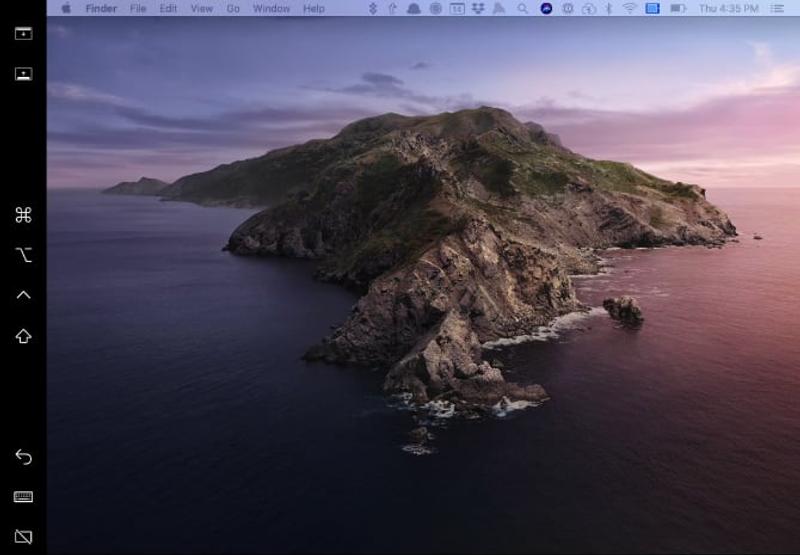 macOS Catalinaの画面
