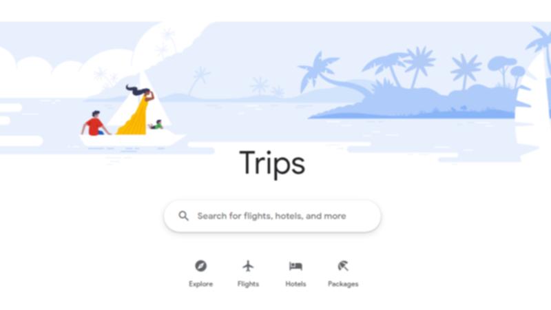Googleトラベルの画面