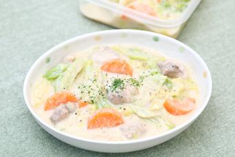 3ステップで作る｢和風豆乳シチュー｣｜簡単×作り置き×使い切りレシピ