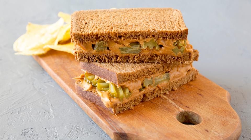 Peanut Butter Pickle Sandwich