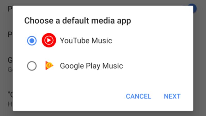GoogleMapで音楽アプリを選ぶ画面