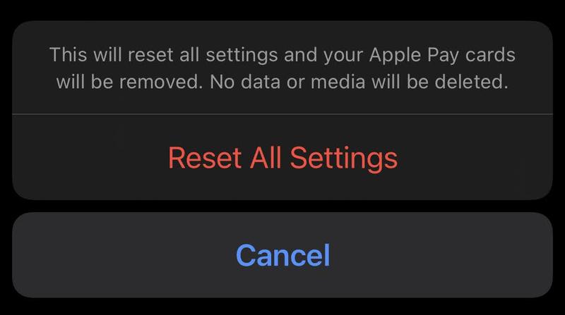 iPhoneをリセットする