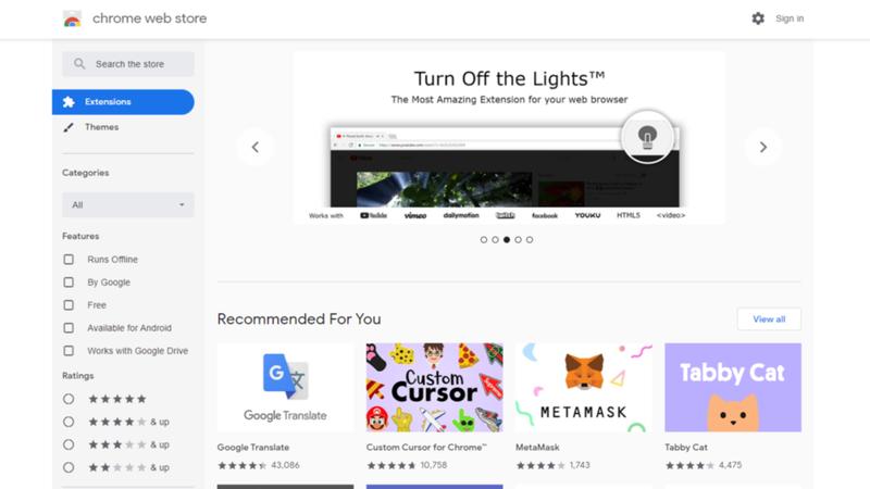 Chromeウェブストア
