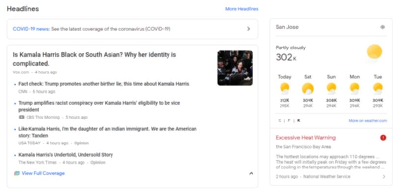 Google NewsのWebサイト