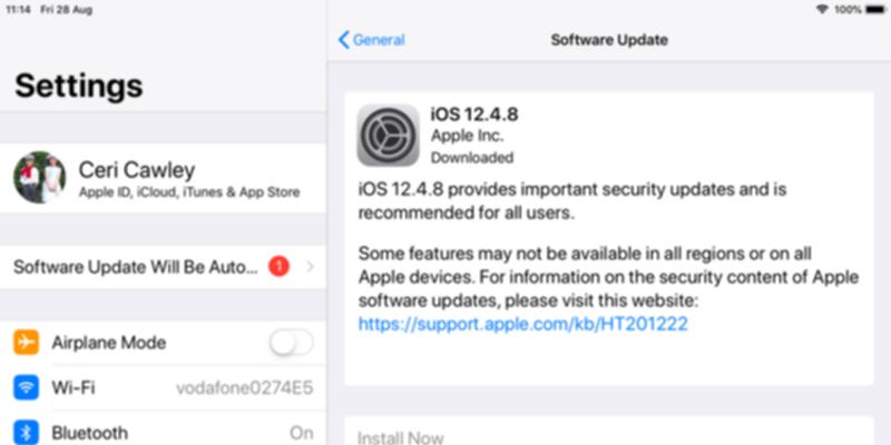 iOSの設定