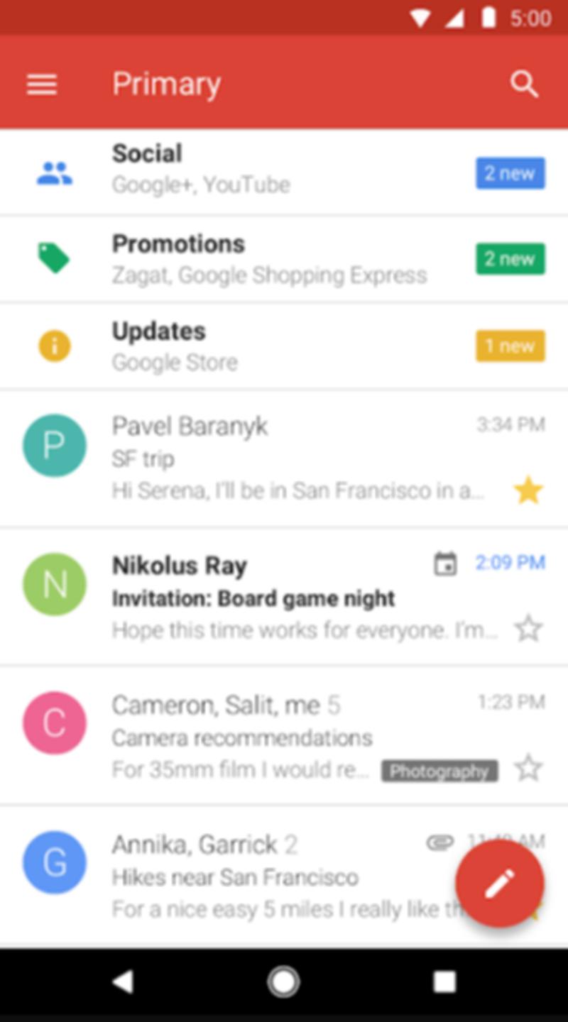 GmailGoの画面