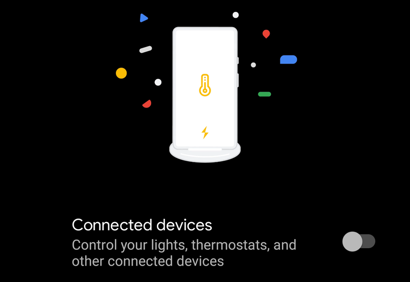 Connected devicesの画面