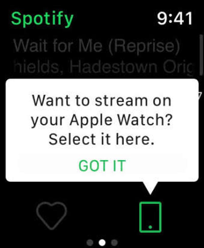 Apple WatchのSpotifyアプリ