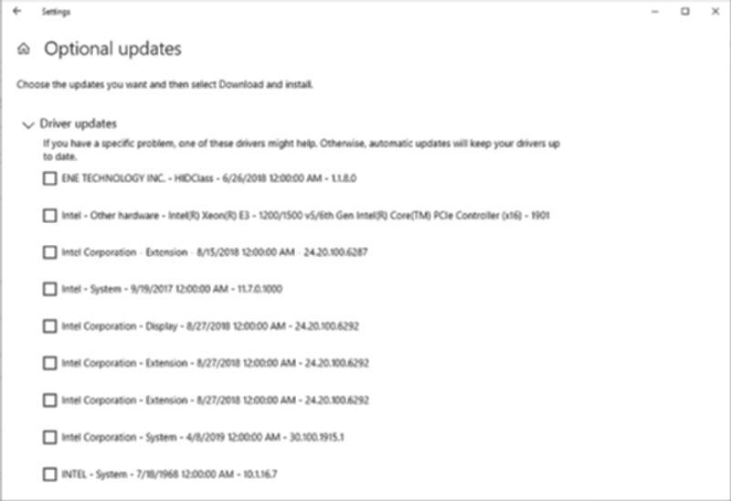 アップデートの設定