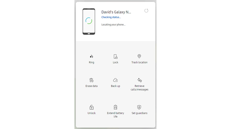 Samsungの「Find My Mobile」機能