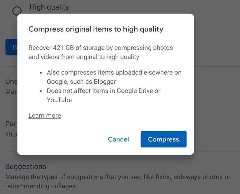 Googleフォトの設定