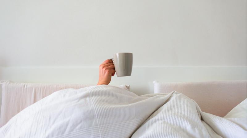 ベッドでコーヒー