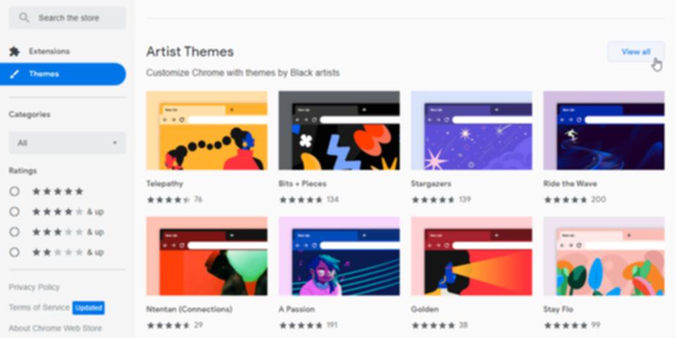 Chrome Web Storeのテーマ