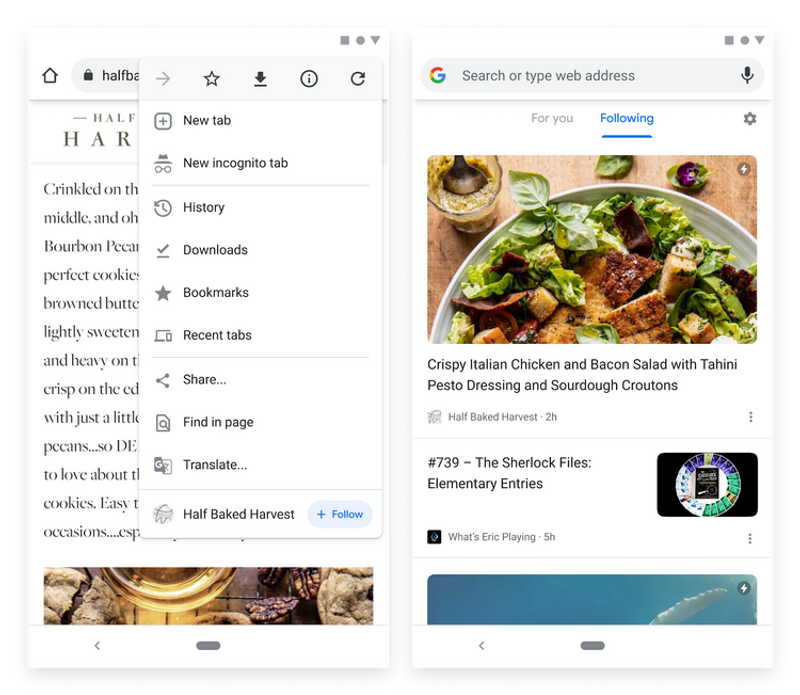 Chromeのフォローボタン
