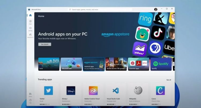 Windows11でのAmazonアプリストア