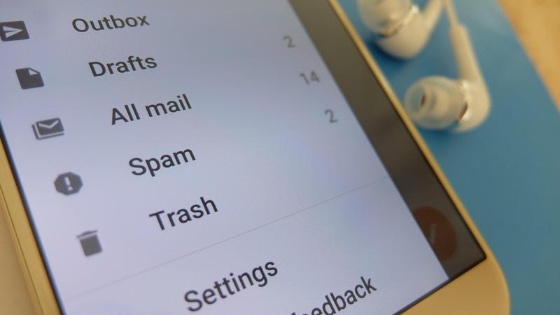 Gmailのスパムとゴミ箱