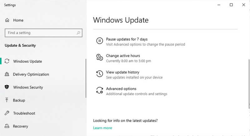 WindowsUpdateのオプション
