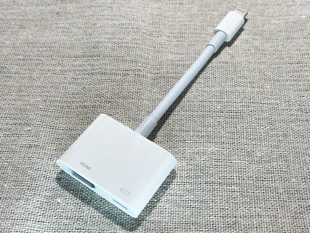 Apple 純正 lightning digital avアダプタ