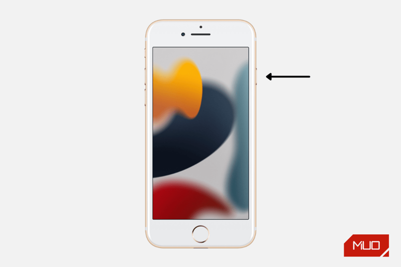 ホームボタン付きのiPhoneを再起動する