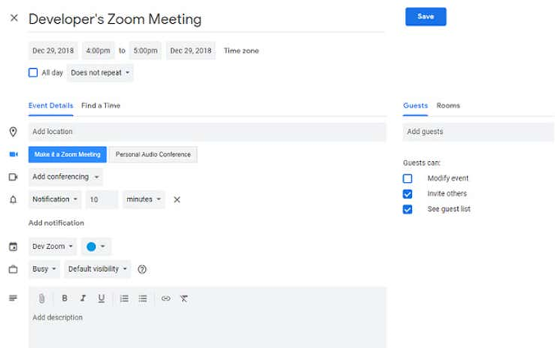 ZoomScheduler