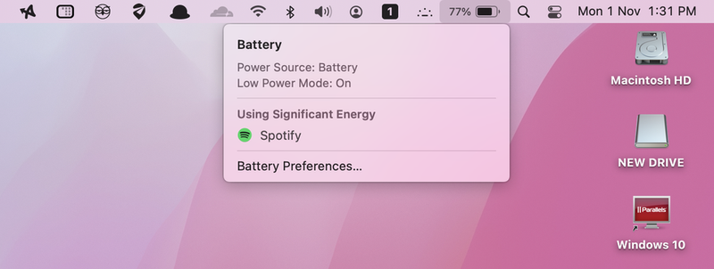 「低電力モード」でのパワーセーブ