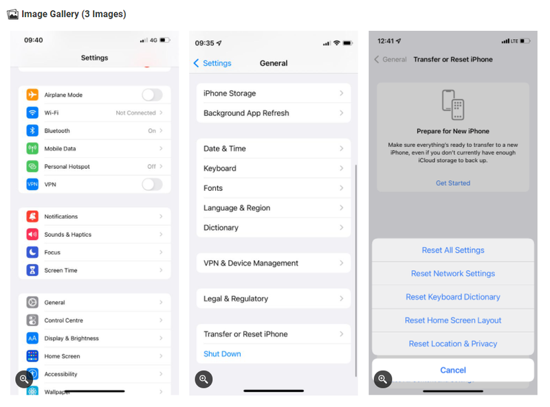 iTunesを使わずにiPhoneをリセットする