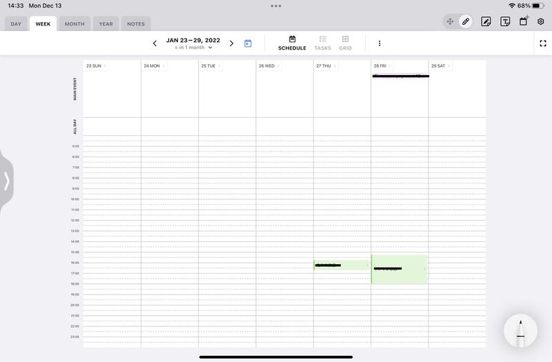 デジタルなのに手書きができる『Pencil Planner ＆ Calendar Pro』がスケジュール管理に大活躍｜これ買ってよかった