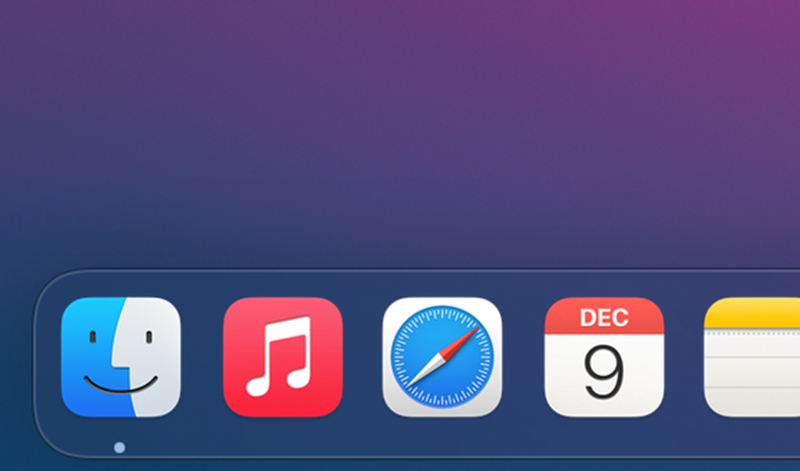 「dock」の表示
