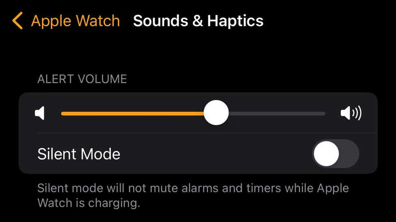 Apple Watchの音量調整
