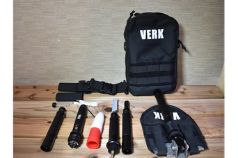23のツールを備えた道具箱。ショベルに合体する「VERK」をお試し！