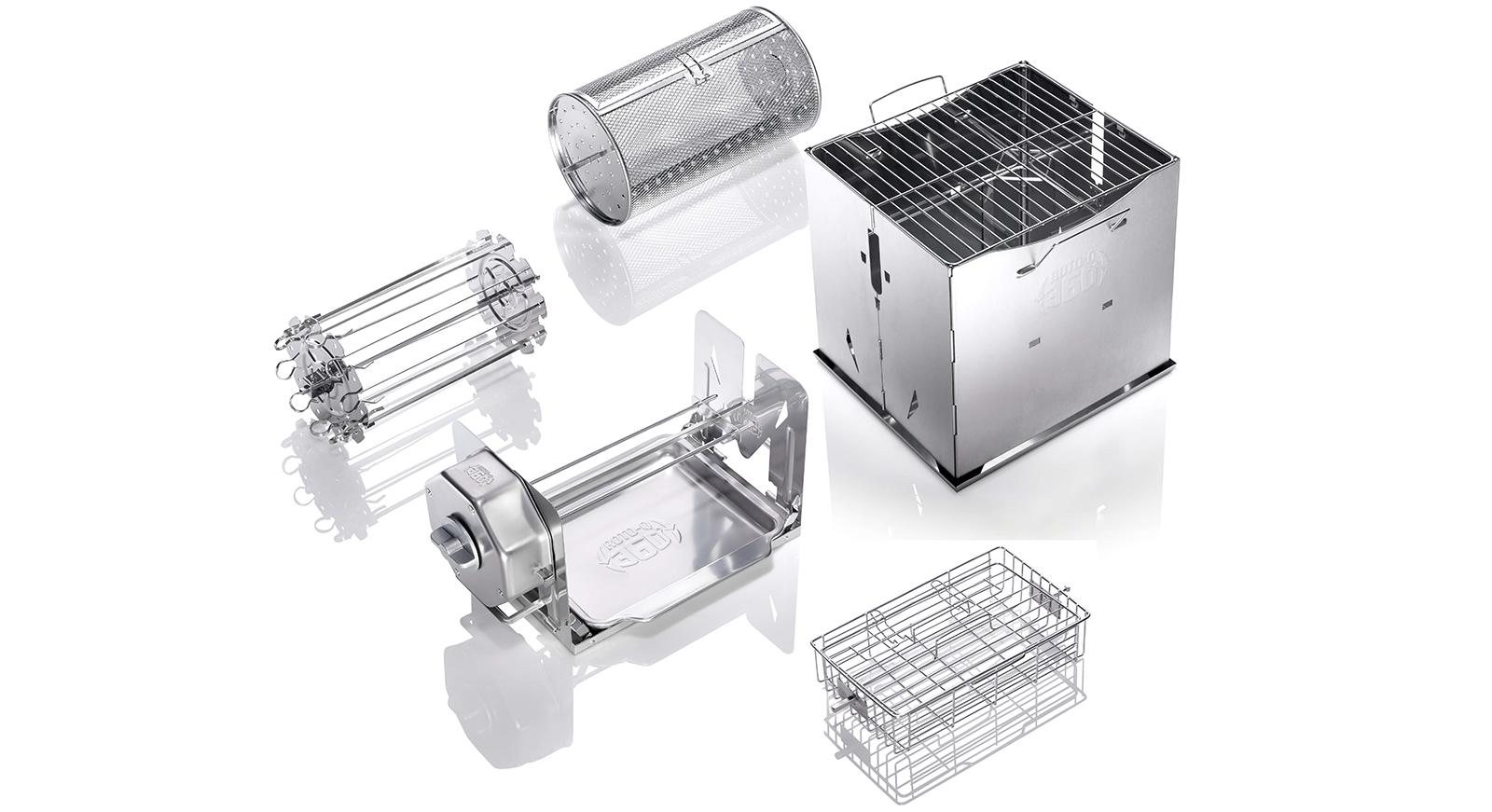 電源不要だからアウトドアもOK! ぐるぐるロースト料理を楽しめる調理器