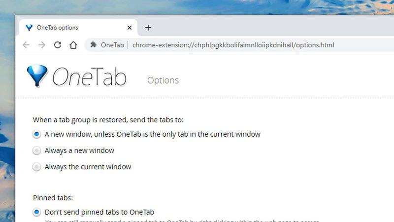 OneTabではタブをまとめて消せます。