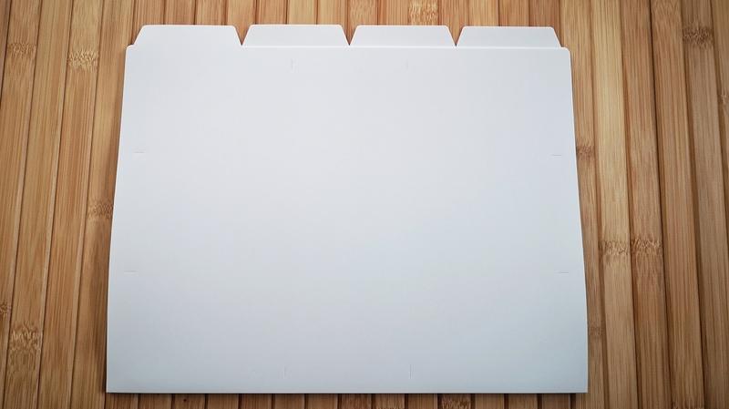 無印良品「発砲ポリプロピレン個別フォルダ A4用・4枚組・ホワイトグレー」490円(税込)