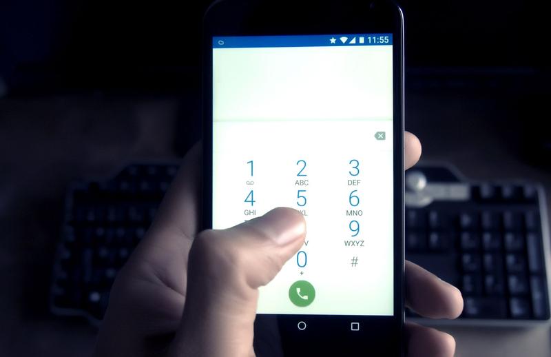 スマホの通話画面