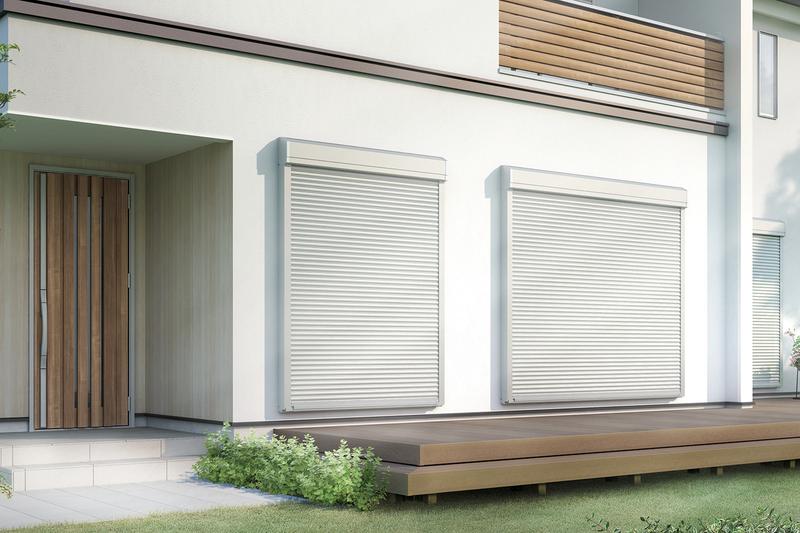 建物の外観を損なわないシンプルデザイン。窓タイプにあわせて色や機能が選べる