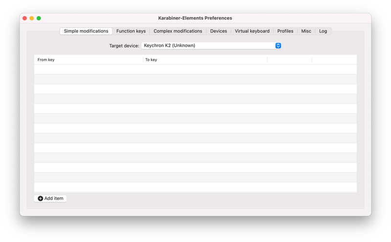 Screenshot: ツヨシ via Karabiner-Elements