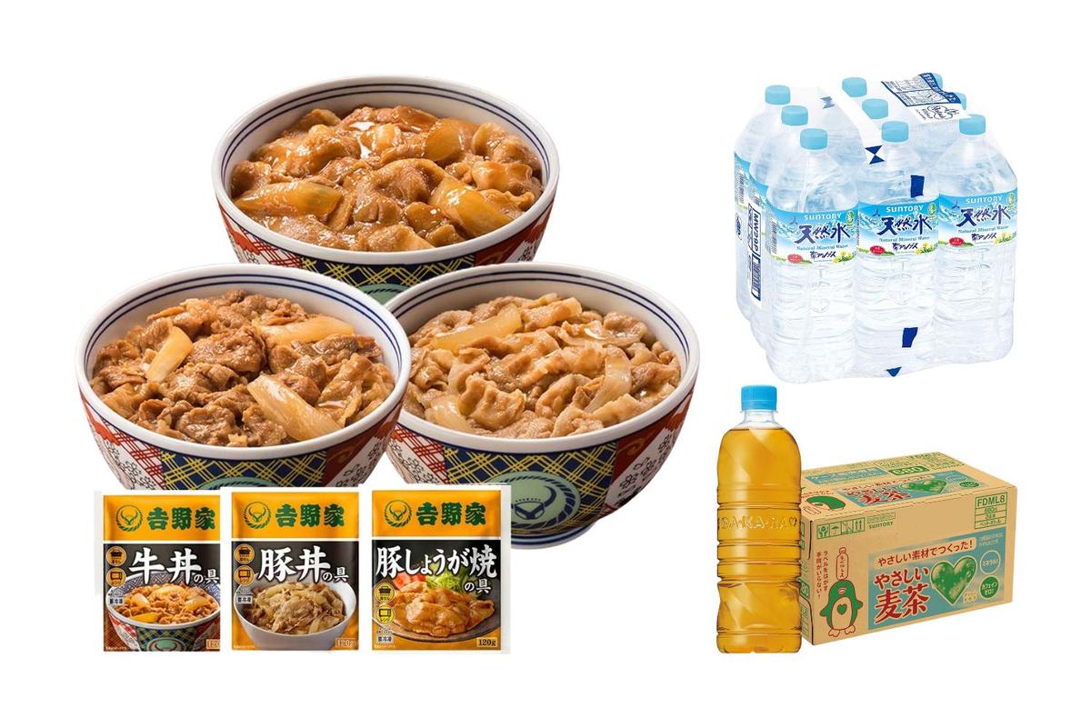 Amazonタイムセール祭り サントリーの天然水や吉野家の 牛豚豚セットなど 買いだめにおすすめな食品 飲料まとめ ライフハッカー ジャパン