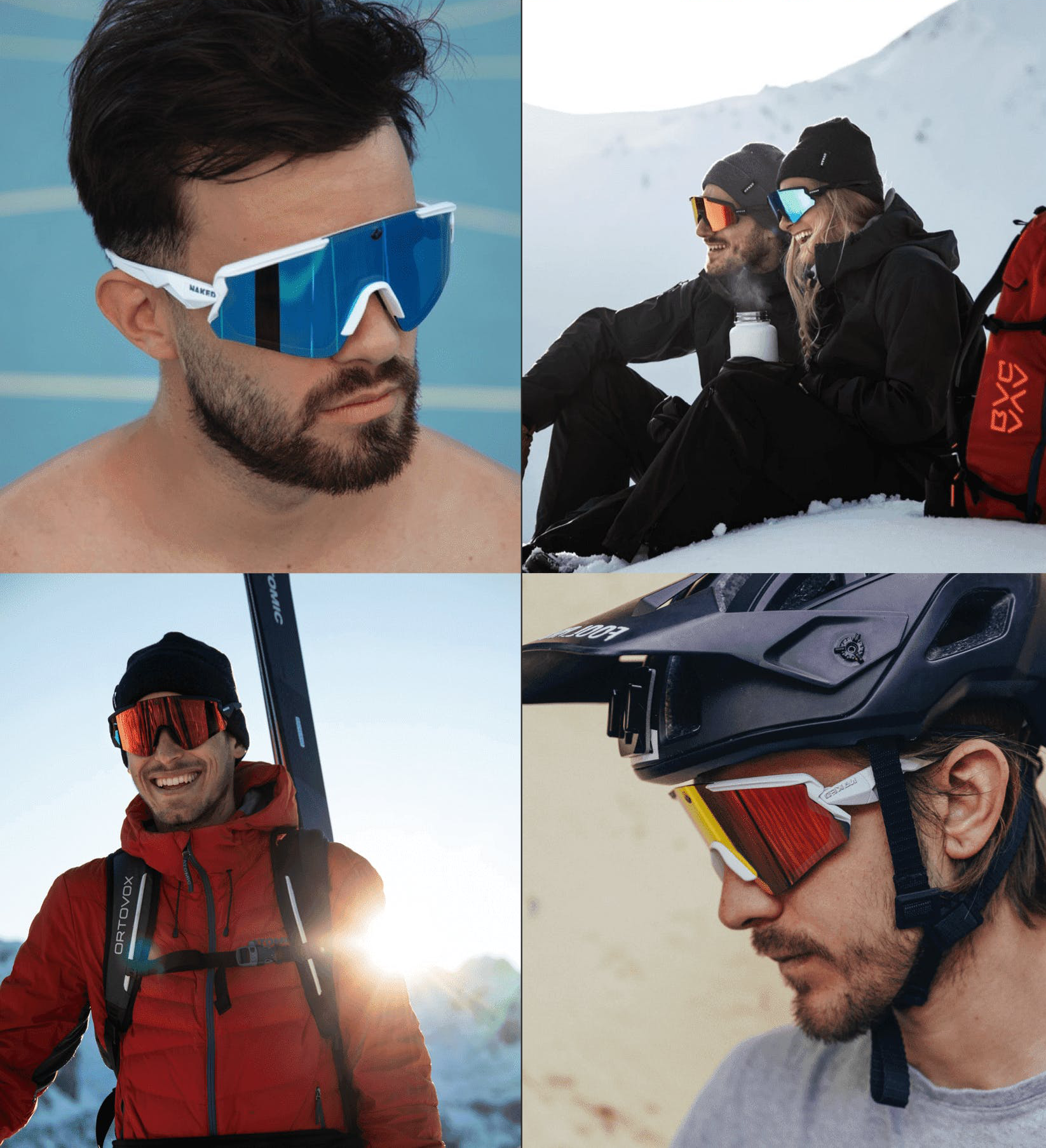 NAKED Optics FALCONコンプリートセット 最大72通りの組み合わせで雪山からビーチまで！ フレームやレンズを