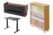 山善のインテリア特集。デスクをスッキリさせるケーブルボックス、シックな色味の昇降式デスクなど【Amazonタイムセール祭り】