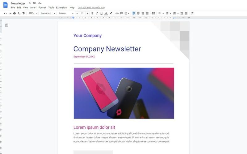 Newsletterのテンプレート