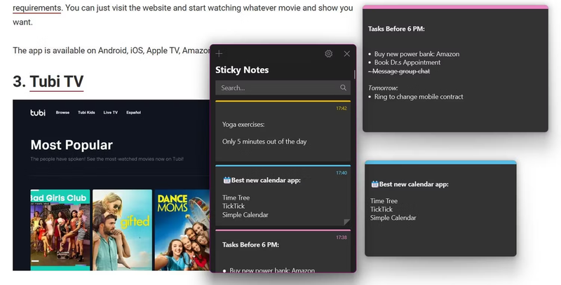 Microsoft Sticky Notes
