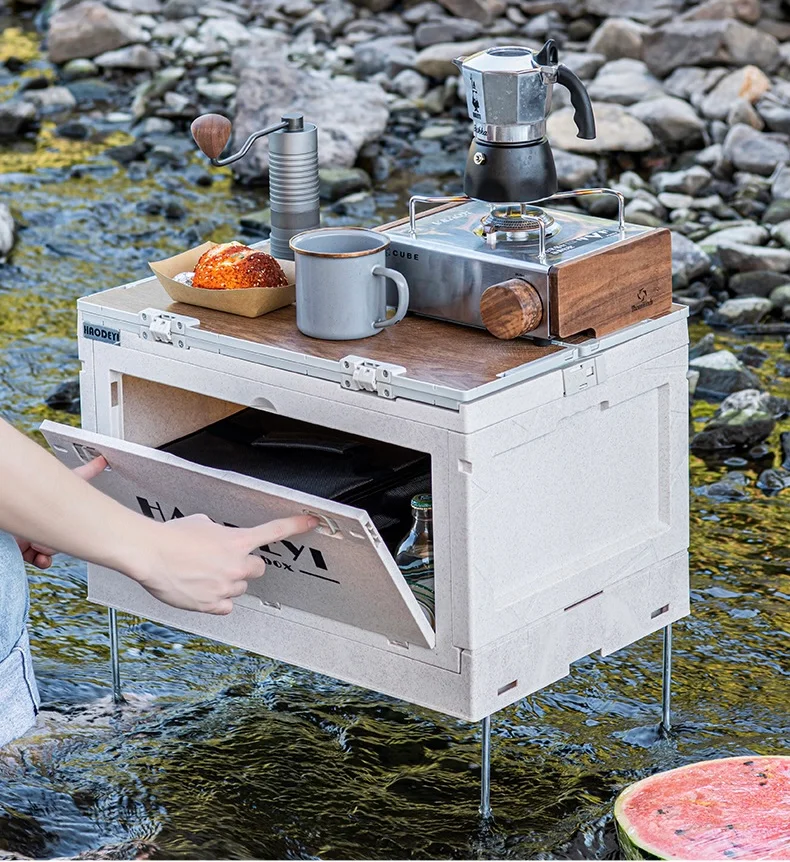 キャンプやBBQ用アイテムの収納と運搬がラクなる!? 1台4役のマルチ機能