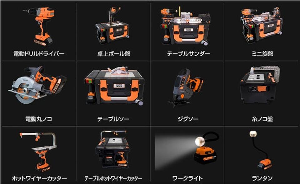 DIY大国が絶賛！ 初心者も安心の12種類の電動工具セット「DOER 